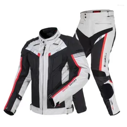 Мотоциклетная одежда, комплект куртки для верховой езды, всесезонный универсальный сплит, ветрозащитный спортивный уличный комплект противоосеннего снаряжения