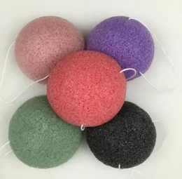 Natural Konjac Cosmetic Puff Bamboo Charcoal Cleanser Sponge Makeup Ansiktsrengöringsverktyg Smidig skönhet Essential Konnyaku3493063