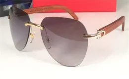 New fashion design sunglasses 8200765 pilot frameless frame simple summer popular style uv400 outdoor protective glasses5608338