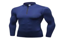 Gym Clothing Men039s Compression Top Fast Dry Sweater Thermal Wintergear Fleece Baselayer Long Sleeve Under T Shirts8970072