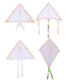 500 szt. Cały mix 4 styl Styl malarstwo DIY Pisanie Graffit Kolny Latający Składany Outdoor Beach Kite Kite Kids Sport F3418154