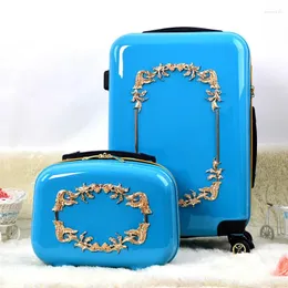 Suitcases moda Trend bagaż kobiety uniwersalne koła wózka torba podróżna