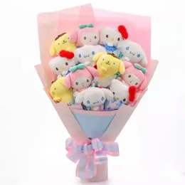 2024 Cartoon Rabbit Dog Plush Toy Creative Flower Bouquet Home Decoration Valentine039s Day Christmas Graduation Gift