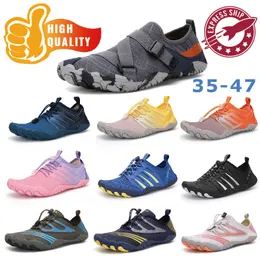 Kvinnor Mens snabbtorkade andningsbara vattenskor Beach Sneakers Socks Non-Slip-Sneaker Swimming Pool Casual Gai Softy Comfort Athletic Shoes