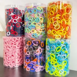 Haarschmuck 200 Stück Mädchen elastische Gummibänder Kinder süße Nylon Scrunchie Stirnbänder Baby Pferdeschwanz Geschenk Großhandel