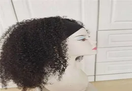 Brazylijskie ludzkie dziewicze Remy Pasmak na głowę peruki klasy 9A Produkt Unforted Natural Black Kinky Curly można farbować 6742445
