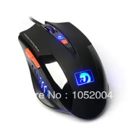 الشحن المجاني الفئران! Xinmeng Mamba II 6 Buttons Gaming Mouse M398 USB Mouse Blue LED Mouse for lol cf dota