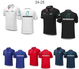 Мужские футболки Мужская и женская футболка F1 Racing с коротким рукавом Летняя командная рубашка поло по индивидуальному заказу