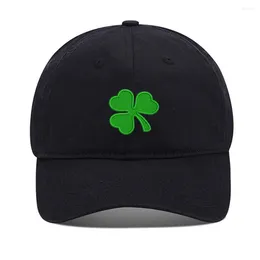 Bonés de bola Lyprerazy Chapéu de Beisebol Verde Irlandês Shamrock Unisex Bordado Cap Lavado Algodão Bordado Ajustável