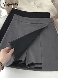 Skirts Yitimoky High Waisted For Women Spring Summer 2024 Korean Fashion Slim Elegant Mini Skikrts Office Ladies Casual Skirt