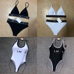 Mulheres praia sutiã briefs sexy split nadar bodysuits maiôs designer de luxo carta maiô