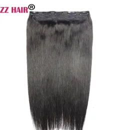 16 Quot28quot One Piece Set 80G 100 Brazylijska Remy Clipin Human Hair Extensions 5 Clips Natural Proste 8911303