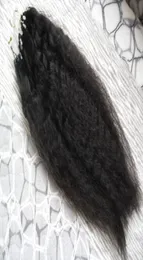 Grube Yaki Loop Micro Ring Maszyna Made Remy Hair Extension 100G Perwert Prosta mikro pętla ludzkie przedłużenia włosów Yaki Micro Beads2240215