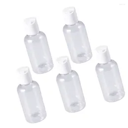 Storage Bottles 15pcs 75ml Clear Refillable With Press Cap Empty Lotion Shampoo Travel Containers For Products (