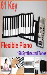 Digital 61 Key Piano Portable Flexible Piano Roll Up 128 Different Synthesizer with Soft Keys External Speaker Electronic piano4661345