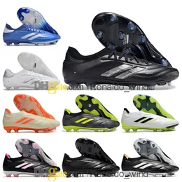 هدية حقيبة رجال عالية الكاحل لكرة القدم أحذية Copas Pure II FG Firm Ground Leather Cleats الكلاسيكيات الرجعية النقية.