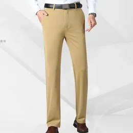 Men's Pants Solid Color Men Formal Business Style With Soft Breathable Fabric Multiple For Comfortable