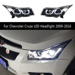 Tagfahrlicht Streamer Blinker Anzeige Für Chevrolet Cruze LED Scheinwerfer Montage 09-16 Front Lampe Auto Zubehör