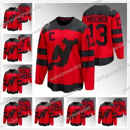 Gorąca wyprzedaż 2024 Seria stadionu New''Jersey''Devils''jack Hughes NJ Hockey Jerseys Jesper Bratt Hischier Dougie Hamilton Mercer Wood Graves Marino Sharangovich Tomas