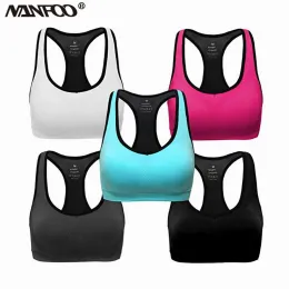 BRAS Women Sports Bras Fitness Top Running Vest Yoga Bras Gym Mujer Padded Push Up Breattable Soutien Sport Full Cup Top Female