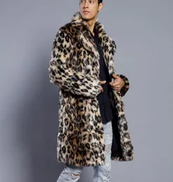 Kancooold Mens Leopard Plus Thickening Long Coat Warm Warm Crice Fur Coat Jacket Faux Para Parking Cardigan Male Fashion Style 8164889735