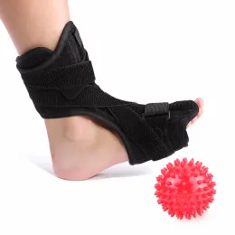 Tool 1 set Plantar Fasciitis Dorsal Night Splint Foot Orthosis Stabilizer Medical Foot Drop Ankle Splint Support + Spiky Massage Ball