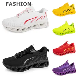 Erkekler Kadınlar Koşu Ayakkabı Siyah Beyaz Kırmızı Mavi Sarı Neon Yeşil Gri Erkek Eğitmenler Spor Moda Açık Atletik Spor ayakkabıları Eur38-45 Gai Color86
