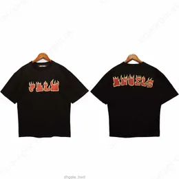 Męskie koszulki Palm Angel Boy Girl Tee koszulki Drukowanie Niedźwiedź Ogromny oddychanie Casual Angels T-shirty 100% czyste bawełniane guilotyna T Shirt 58WC