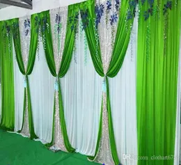 Cenário de casamento com lantejoulas decoração pano de fundo cortina de festa celebração palco cortina desempenho fundo pano de fundo 4978824