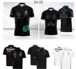 T-shirt da uomo Polo da corsa F1 estiva nuova maglietta con risvolto lo stesso stile personalizzato