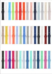 Apple Watch Band 44mm 44mmm 45mm Sofe Rubber Balt Band Bracet Accessories IWATCH 3 4 5 SE 6 7 S3052727のシリコンストラップ