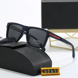 디자이너 선글라스 남성 여성 패션 삼각형 로고 고급 풀 프레임 선샤다 미러 편광 UV400 보호 태양 안경 상자와 5 색