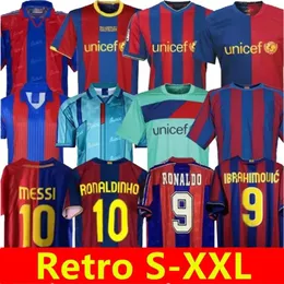 Iniesta 98 99 Retro BarcelonaS RIVALDO Soccer jersey retro finals 96 97 RONALDINHO MESSIs 02 03 08 09 07 Koeman HENRY XAVI SUAREZ Eto'o Kluivert Ibrahimovic 10 11 12 15