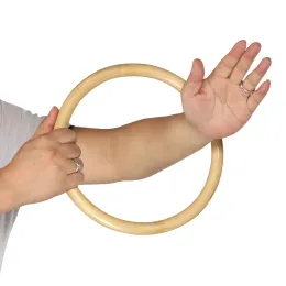 Konst 10 '' Wing Chun Chi Sau Sticky Rattan Kung Fu Ring Hand handledsstyrka för träningsport