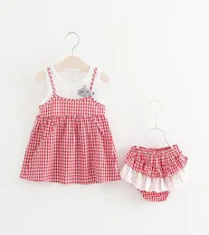 女の赤ちゃんのドレス2017新しいプリンセス幼児パーティードレスガールズ秋の子供チュチュドレスショーツ衣装セットベビー服幼児9367414