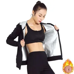 Kvinnor som kör kvinnlig bastu Set Girl Burn Belly Fat Compression Sweat T Shirt Suit Slimming Body Shaper Pants8558041