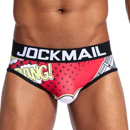 Jockmail Mens Sexy Underwear Men Briefs Underwear Mens Panties Print JM336