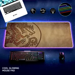 Коврики Monster Hunter коврик для мыши RGB ПК геймер клавиатура настольный коврик коврик для мыши игровой Kawaii ковер Tapis De Souris коврики большой компьютер Mause