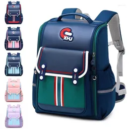Школьные сумки Школьная сумка для мальчиков и девочек начальной школы, большая вместимость, 1–6 класс, облегчение веса, защита талии, детская космическая сумка для детей 6–12 лет