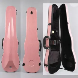 바이올린 케이스 44 풀 사이즈 유리 섬유 19kg 하드 케이스 삼각형 모양 핑크 컬러 46667261