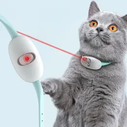 おもちゃスマートレーザーは猫の襟電気USB充電子猫ウェアラブル自動的におもちゃペット運動おもちゃを自動的におもちゃ