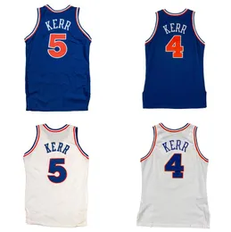 Sömda baskettröjor Steve Kerr 1989-90 92-93 Mesh Hardwoods Classic Retro Jersey Men Women Youth S-6XL