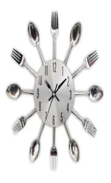 Fashion Metal Kitchen Wall Clocks 2019 New Arrivals Creative Spoon Fork European Quartz Modern Design Home Decor Clocks Y2001103139122