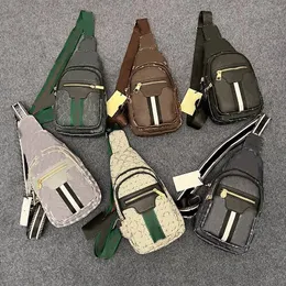 Mens Sling Bag designers kvalitet pu läder bröstsäckar utomhus reser crossbody ryggsäck jävla pack dagpack vandring korskropp bumbag väskor