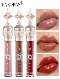 Handaiyan 10 Colors Jelly Lip Gloss Plumper Makeup保湿栄養価の高い液体リップスティックボリュームクリアメイクCOSMETIC7014482