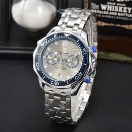 Marca de moda Omegity Relógios de Pulso Novos Homens de Luxo Lady Watche All Dial Work Quartz Movement Watch clássicos PROFISSIONAIS Relógios de Pulso Cronógrafo Retro Relógio