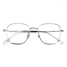 النظارات الشمسية الموضة الرجعية الإطار المعدني التربيعي Fullrim Blu ضوء الحظر معابد القراءة نظارات القراءة الرجال 1 1.5 2 2.5 3 3.5 4