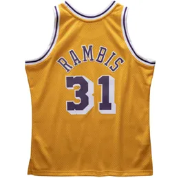 Costurado basquete Jersey Kurt Rambis 1984-85 malha Hardwoods clássico retro jersey Homens mulheres Juventude S-6XL