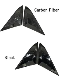 Stylizacja samochodów naklejka 14 kwartał bocznych okien żaluzji panelu spoilera wentylacyjnego dla Honda Civic 20162018 Blackcarbon9447378