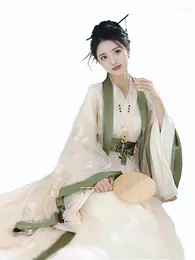 Stage Wear Chinese Folk Dance Hanfu Dress WomenTraditional Clothing Cosplay Costume White Art Pipa Flute Performance